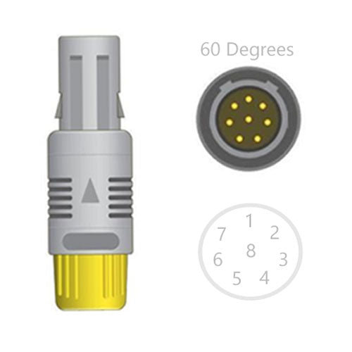 LEMO Connector Replacement Assembly - 60° Two Key